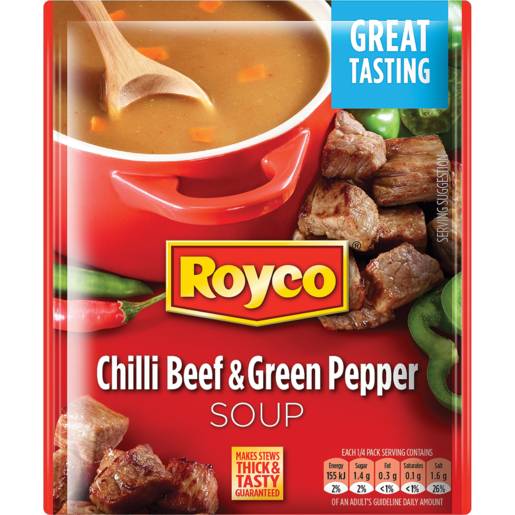 Royco Chilli Beef & Green Pepper Soup Packet 50g